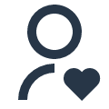 icon user heart line